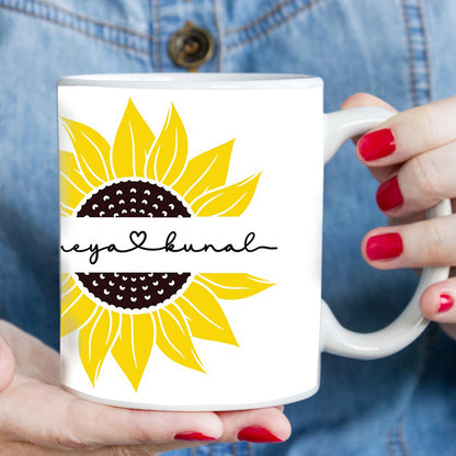 Sunflower Love Mug - Personalized for You