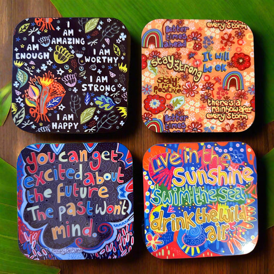 Affirmations Coasters - Be You!