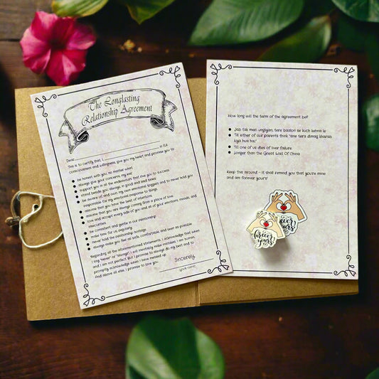 The Longlasting Relationship Agreement – A Fun and Romantic Keepsake for Couples