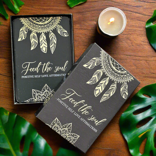 Feed the Soul - Positive Self-Love Affirmations Deck for Mindfulness & Inner Peace