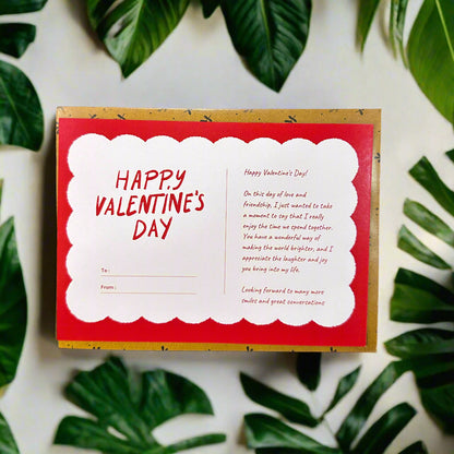 Valentine’s Day Love & Gratitude Message Card – Postcard Style!