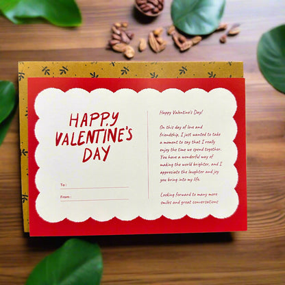 Valentine’s Day Love & Gratitude Message Card – Postcard Style!