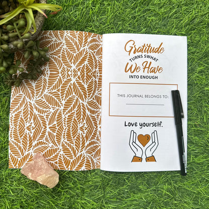 Gratitude Diary (Golden Feather)-For Positivity and Calmness