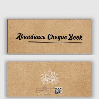 Abundance Cheque Book-Law Of Attraction, Money Manifestation Checks for Vision Board