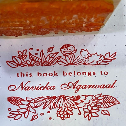 This book belongs to - Name Stamp