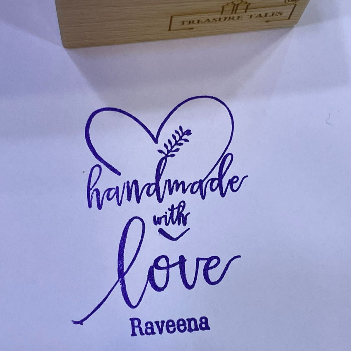 Handmade with Love - Name Stamp