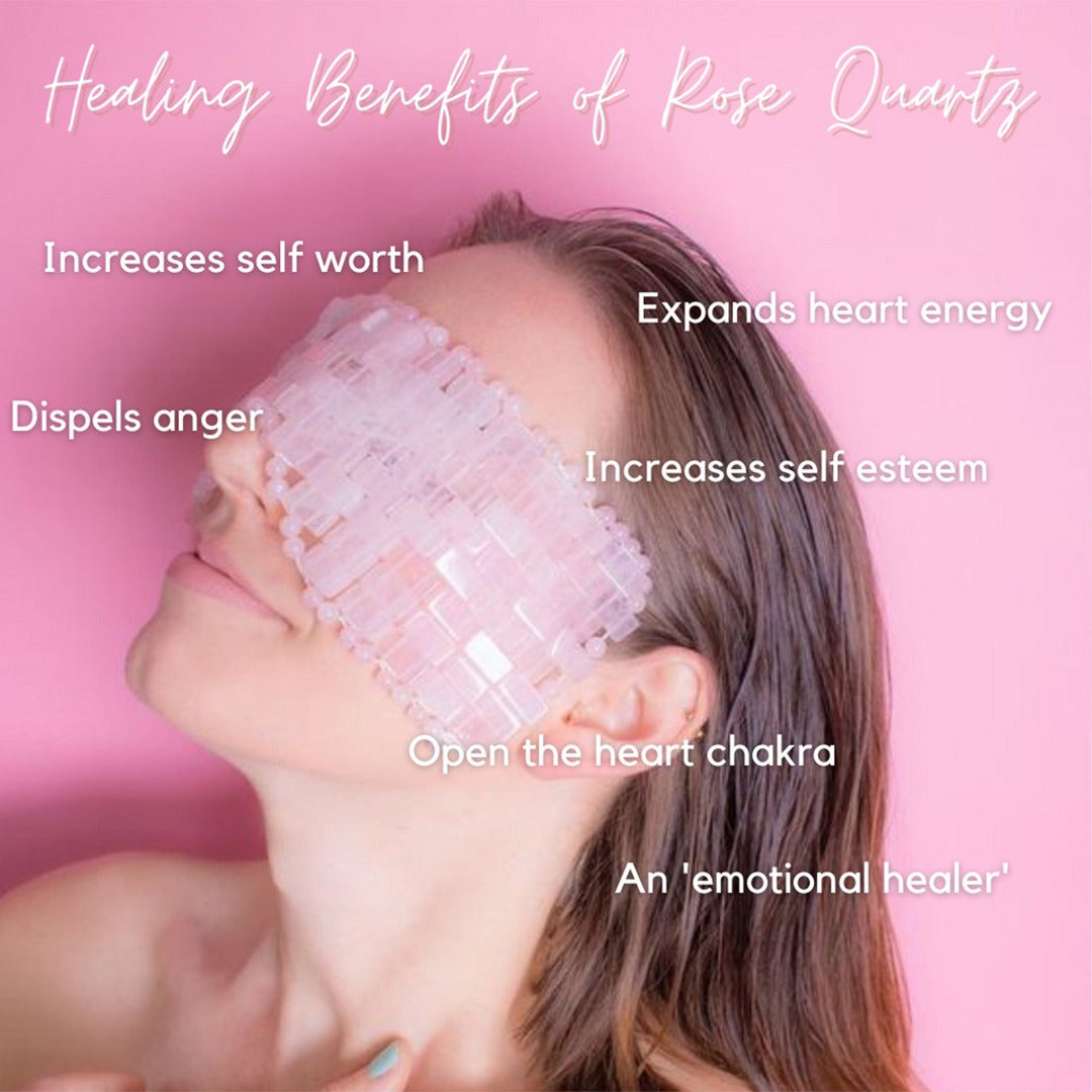 ROSE QUARTZ EYE MASK - GET SOME SELF-LOVE & DE-STRESS!