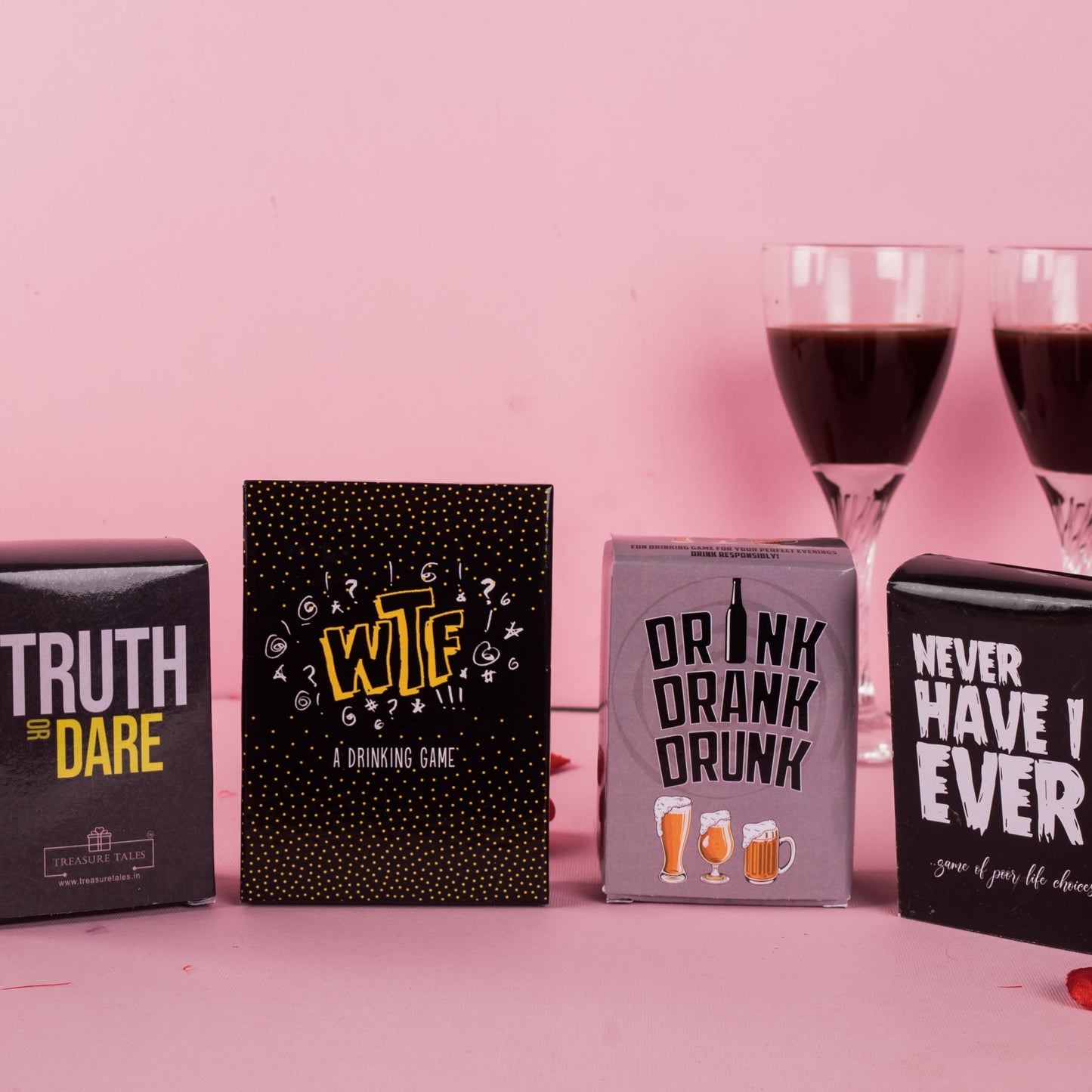 Ultimate Drinking Games Party Pack – Truth or Dare, WTF, Drink Drank Drunk, and Never Have I Ever