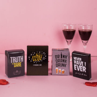 Ultimate Drinking Games Party Pack – Truth or Dare, WTF, Drink Drank Drunk, and Never Have I Ever