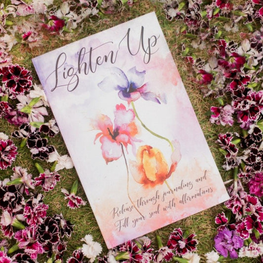 Lighten Up Floral Journal – Blank Pages for Reflection, Memories, and Creative Expression