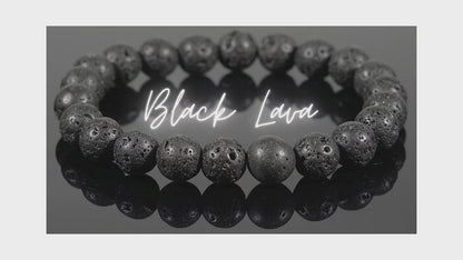 Lava Rock Bracelet - For Grounding, Stress Relief & Emotional Support!